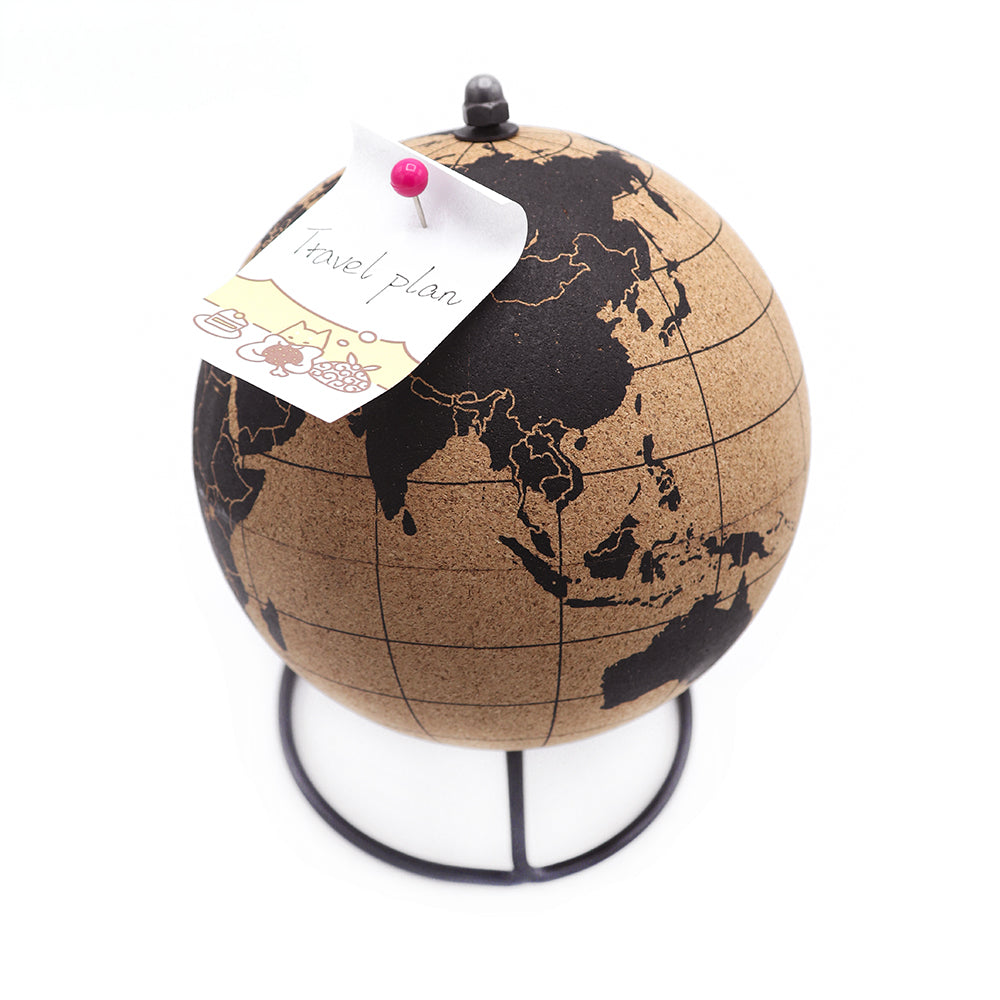Cork Globe Pin Board | Pin Your World