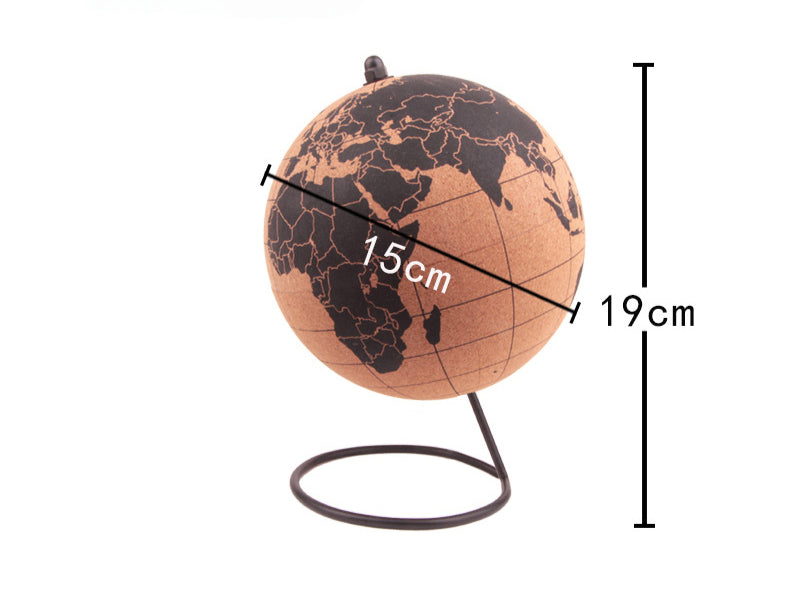 Cork Globe Pin Board | Pin Your World