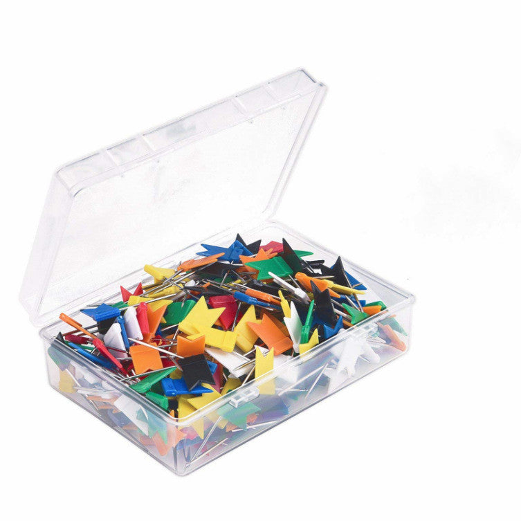 Colorful Long Needle Push Pin Set | 100pcs