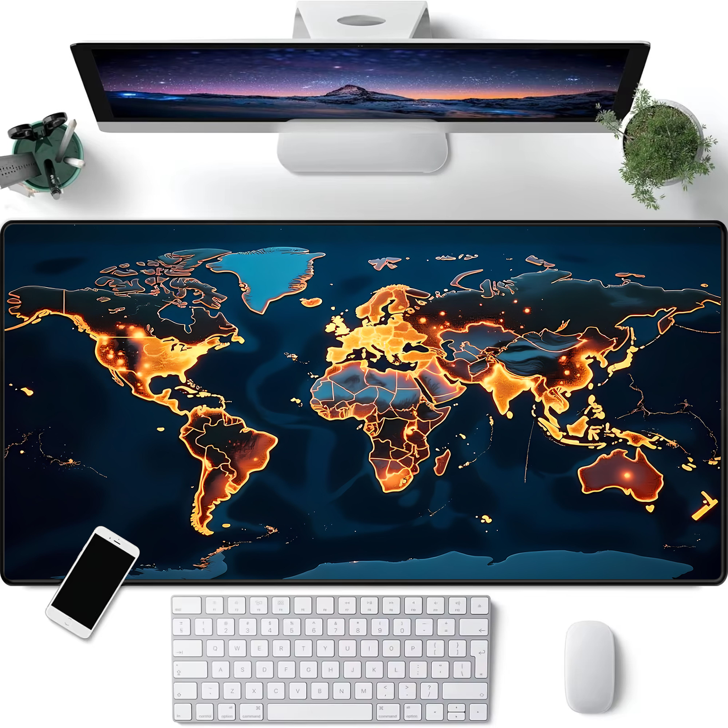 World Map Mouse Pad | Large