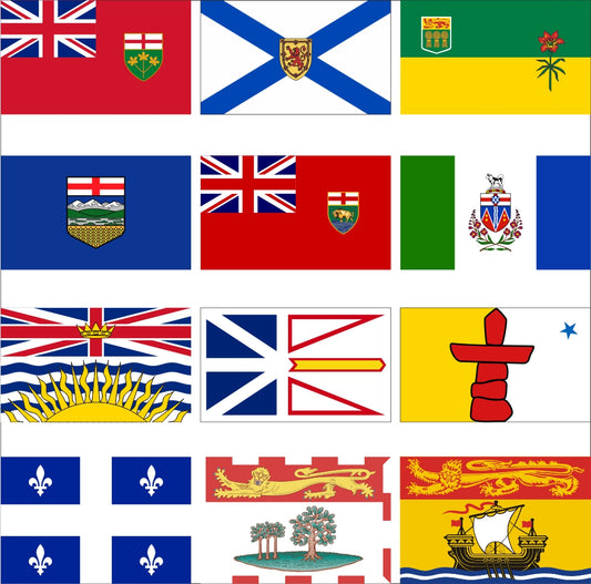 Canadian Province Flags | 13 Province Flags | 3'x5'