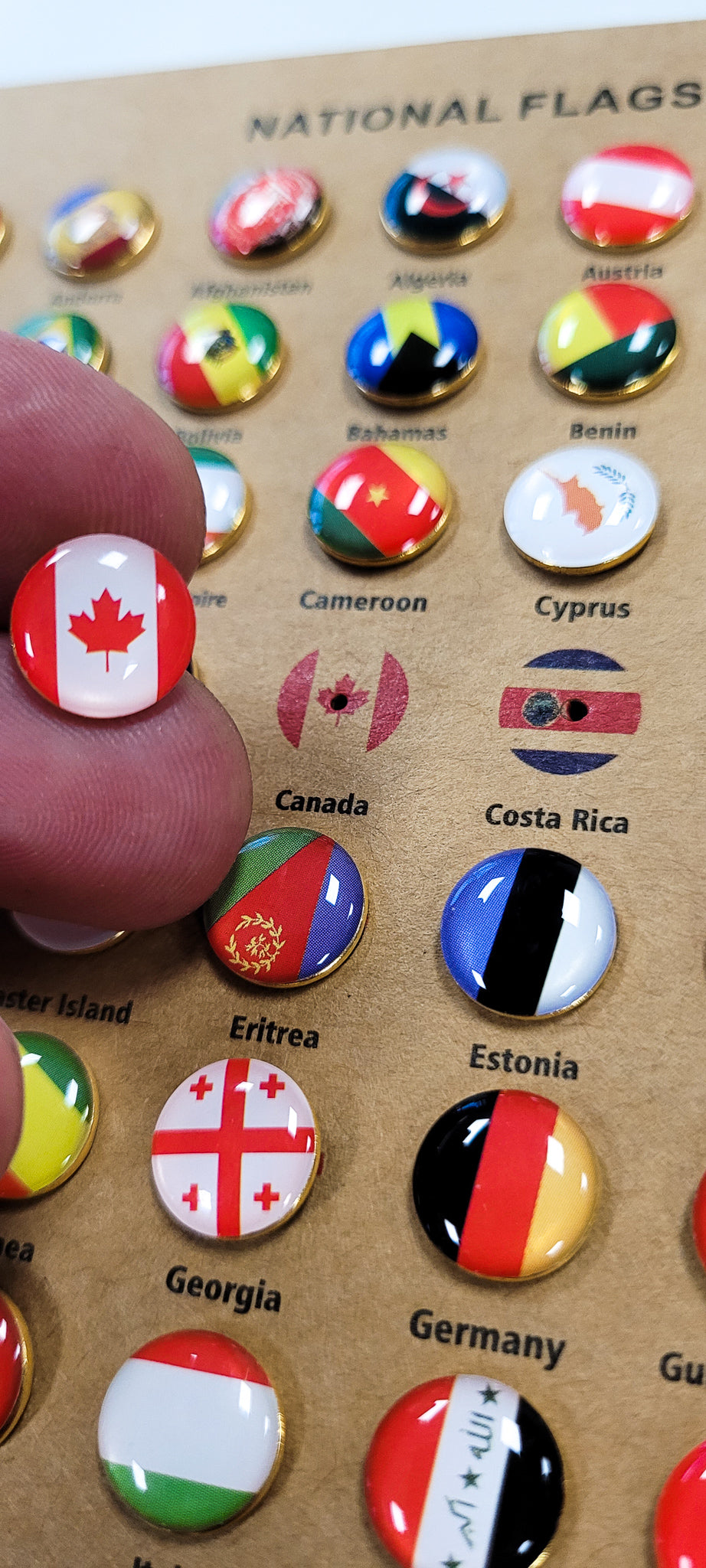 National Flag Push Pin Set | Top Seller | 8 Units