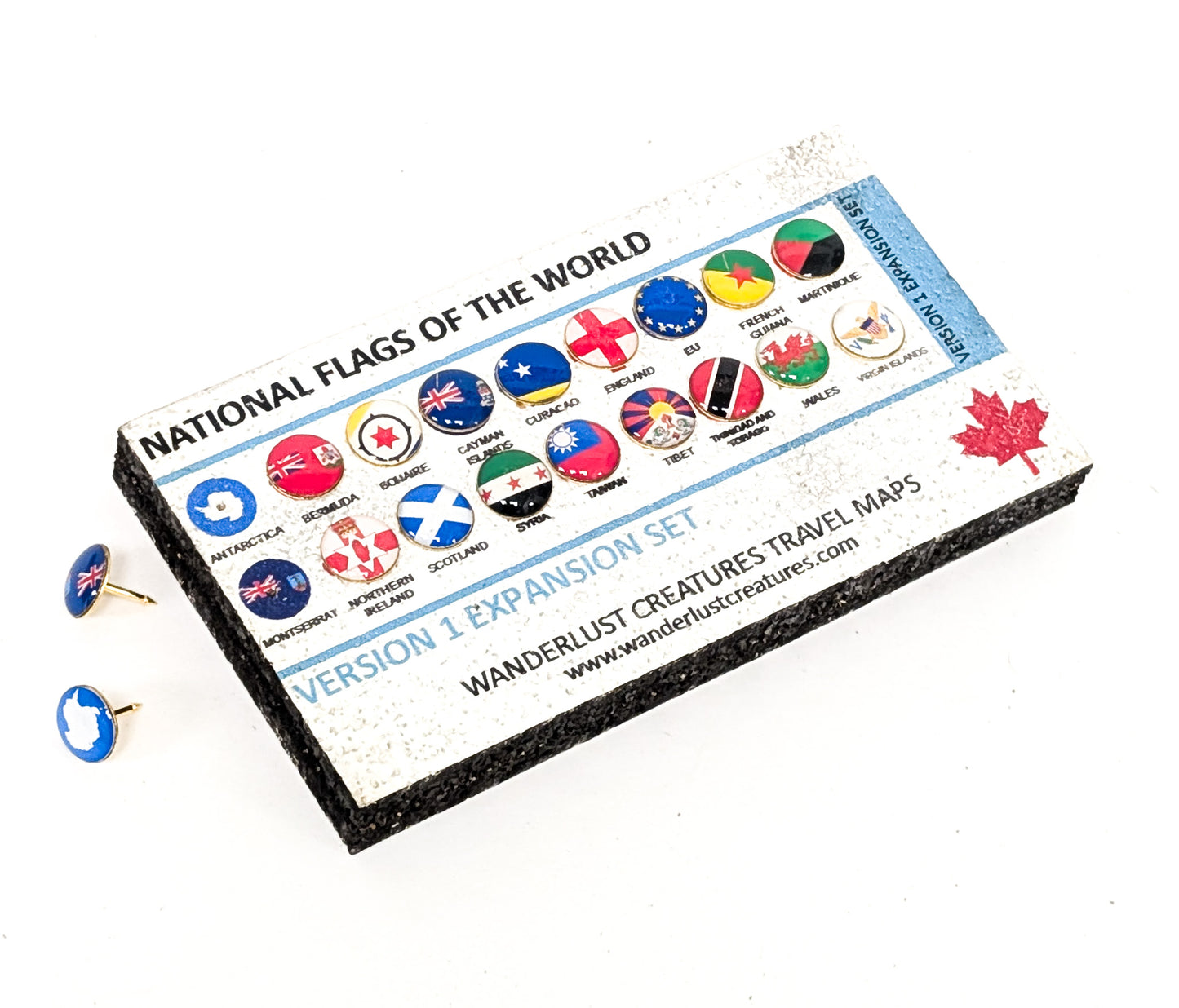 National Flag Push Pins | Expansion Pack | Made In Canada
