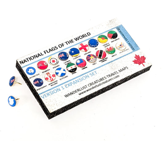 National Flag Push Pins | Expansion Pack | Made In Canada