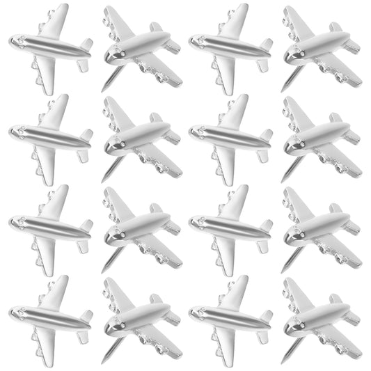 Airplane Pushpin Pin | 12 Metal Pins